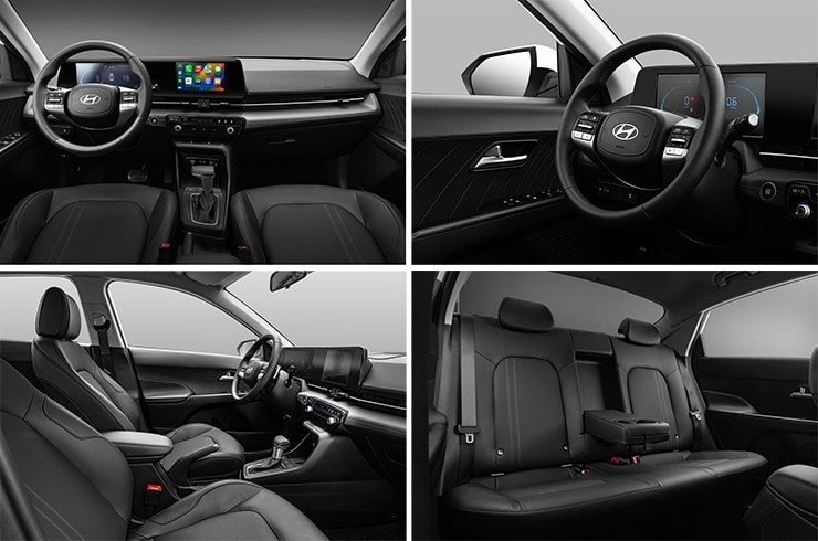 Nội thất Hyundai Accent thiết kế hiện đại, tập trung vào người lái