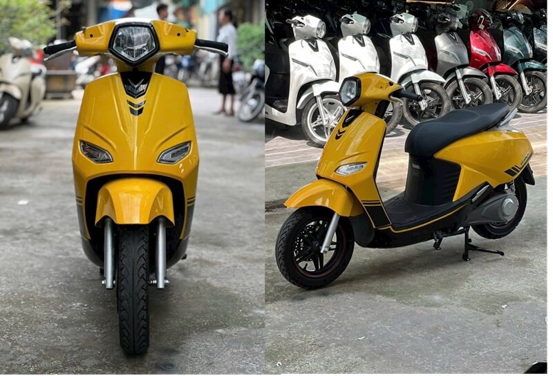 Xe máy điện VinFast Vento S màu trắng sang trọng