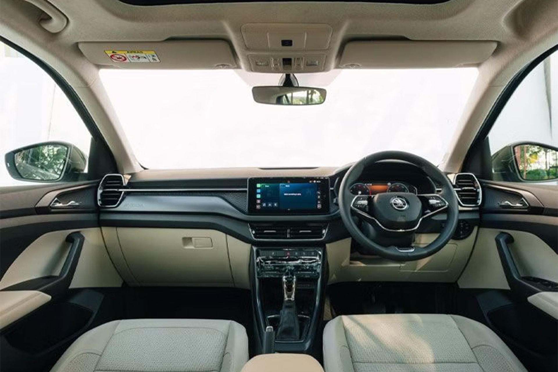 Thiết kế khoang lái Skoda Kushaq 2026 - Ảnh: CarWale
