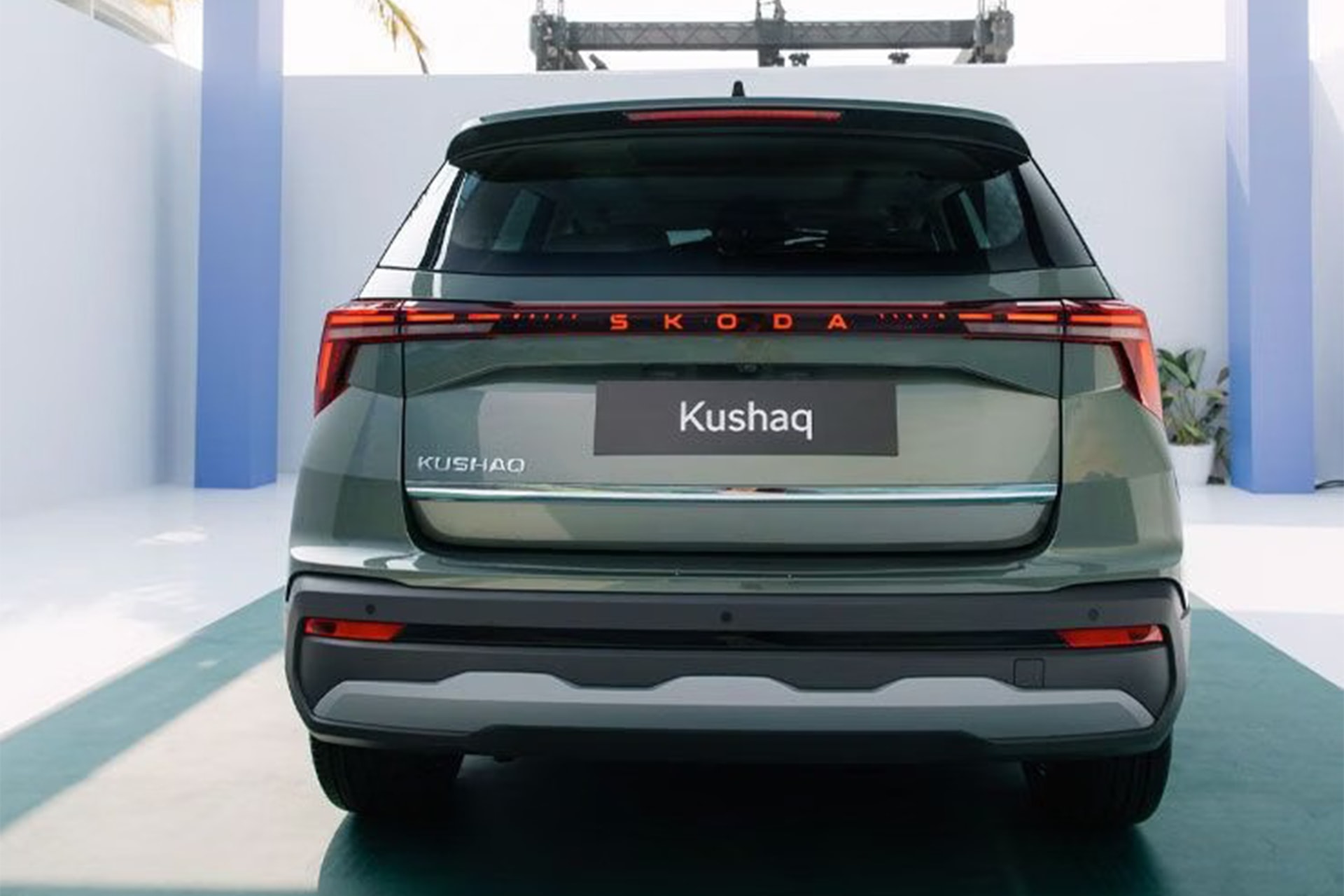 Thiết kế phần đuôi xe của Skoda Kushaq 2026 - Ảnh: CarWale