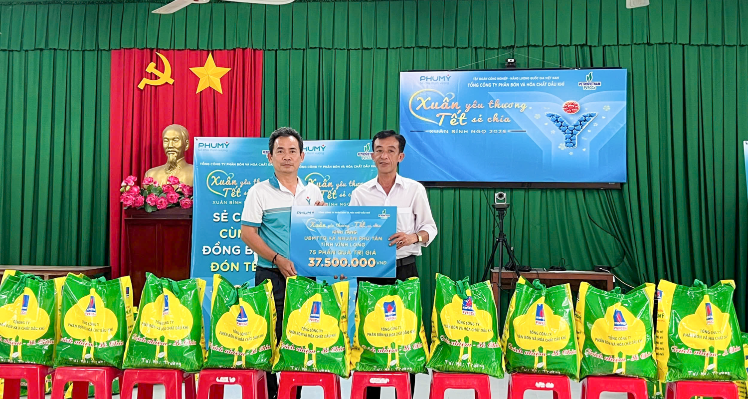 PVFCCo – Phú Mỹ mang Tết đến với hơn 16.000 hộ gia đình khó khăn trên cả nước