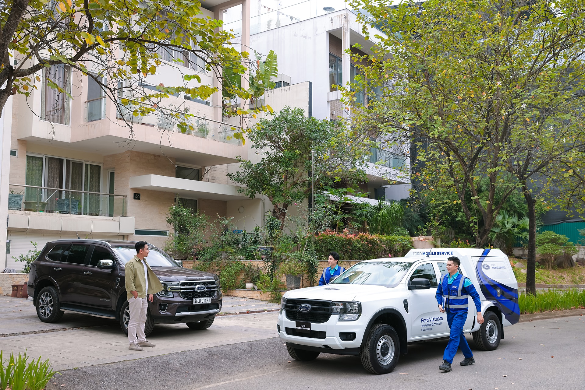 Dịch vụ lưu động của Ford Việt Nam được khách hàng đánh giá cao.