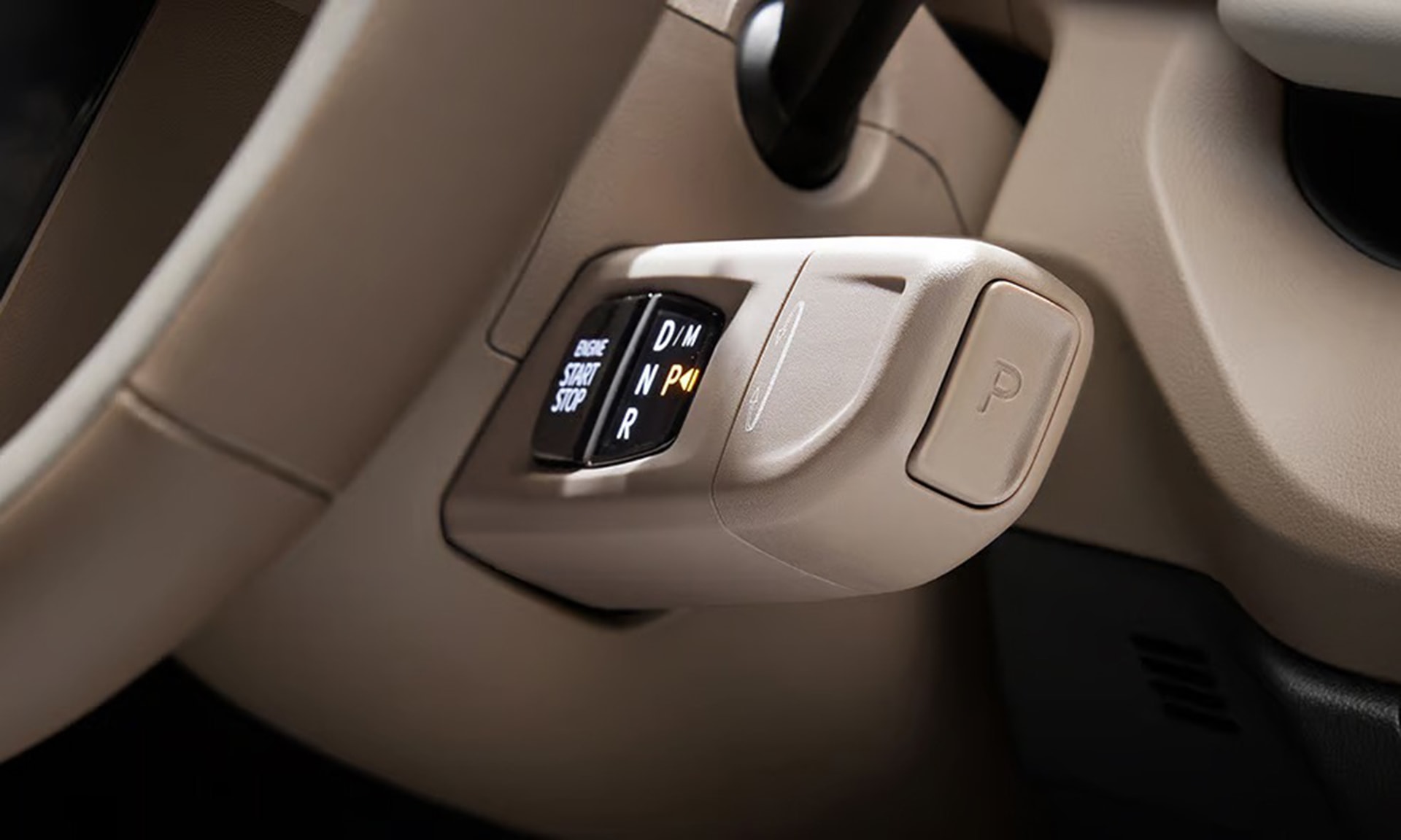 Cần số dạng điện tử sau vô-lăng - Ảnh: Kia