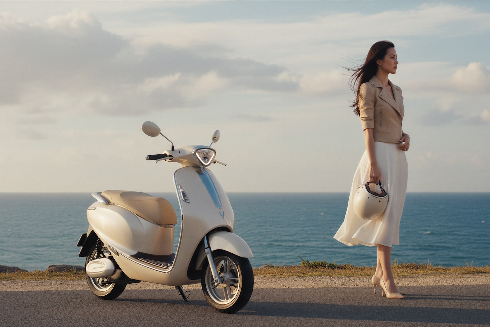 Mẫu xe máy điện cao cấp VinFast Sadie - Ảnh: VF