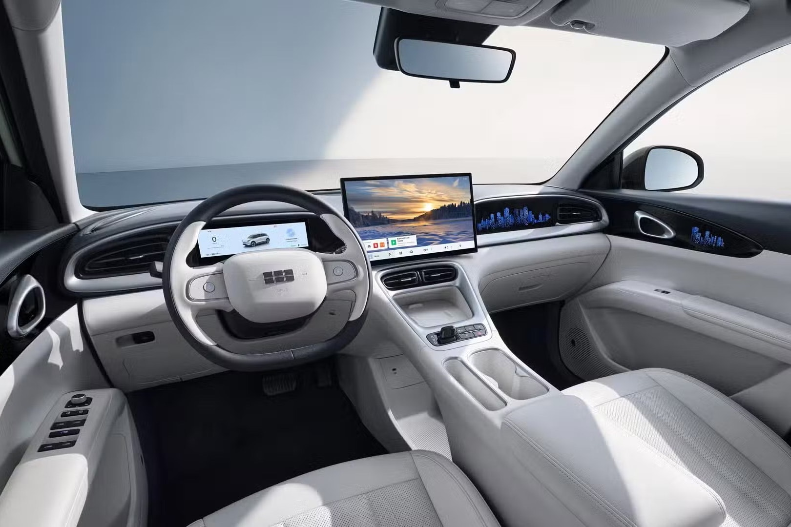 Thiết kế khoang lái của Geely EX2 - Ảnh: Geely