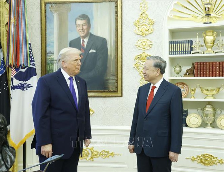 Tổng Bí thư Tô Lâm gặp Tổng thống Hoa Kỳ Donald Trump- Ảnh 4. Tổng Bí thư Tô Lâm gặp Tổng thống Hoa Kỳ Donald Trump- Ảnh 4.