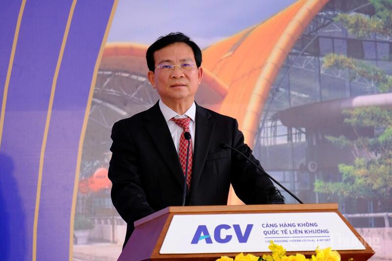 Ông Hồ Văn Mười - Chủ tịch UBND tỉnh Lâm Đồng phát biểu tại lễ khởi công. Ảnh: Lê Sơn