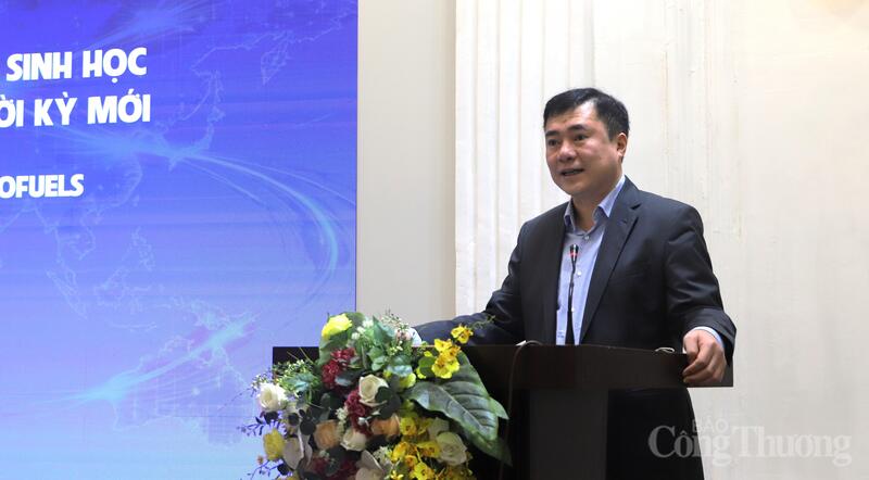 Thứ trưởng Bộ Công Thương Nguyễn Sinh Nhật Tân phát biểu tại hội nghị.