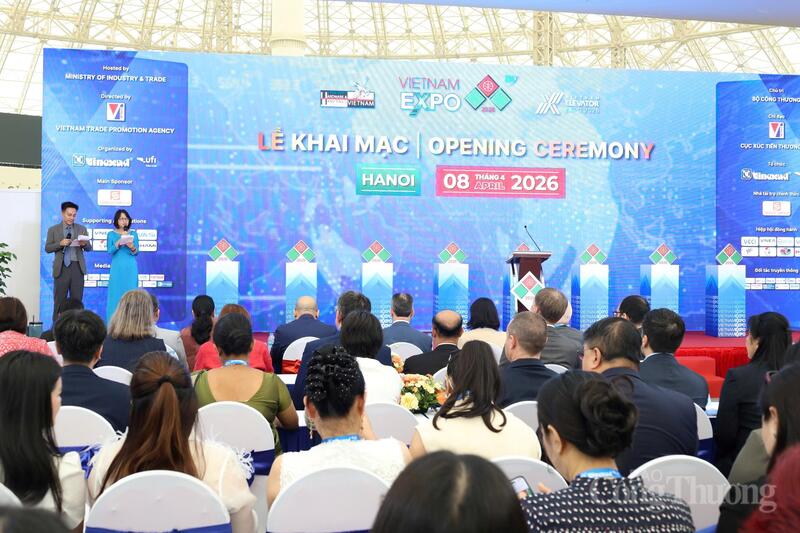 Lễ khai mạc Hội chợ Thương mại Quốc tế Việt Nam lần thứ 35 - VIETNAM EXPO 2026. Ảnh: Đỗ Nga