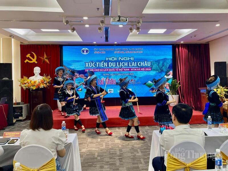 Hội nghị xúc tiến du lịch trong khuôn khổ Hội chợ Du lịch Quốc tế Việt Nam VITM Hà Nội 2026 với chủ đề “Lai Châu – Kỳ vĩ ngàn mây, đong đầy bản sắc”.