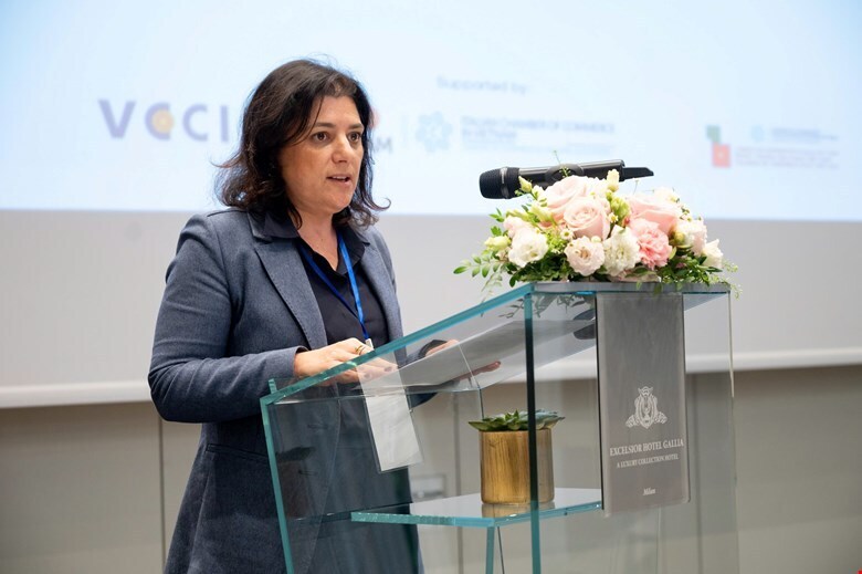 Bà Veronica Squinzi – Phó Chủ tịch phụ trách Quốc tế, Hiệp hội doanh nghiệp vùng Lombardia