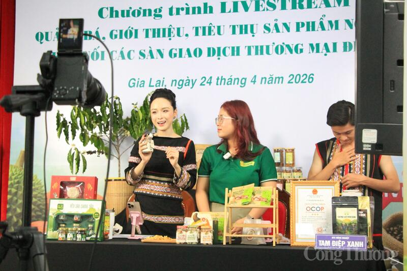 Chương trình tạo ra đơn hàng thực tế, giúp doanh nghiệp, hợp tác xã gia tăng doanh thu ngay trong phiên livestream. Ảnh: Hiền Mai