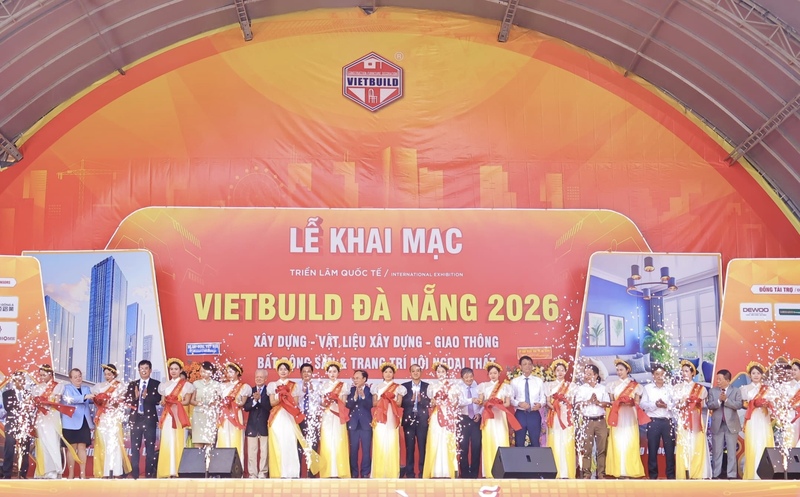 Khai mạc Triển lãm quốc tế Vietbuild Đà Nẵng 2026. Ảnh: Diễm Phúc