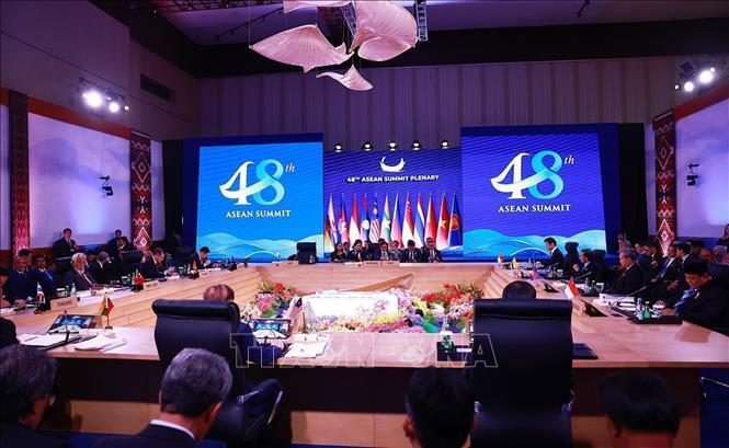 Phiên Toàn thể Hội nghị Cấp cao ASEAN lần thứ 48. Ảnh: Dương Giang/TTXVN