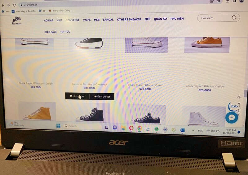 Các cơ sở sử dụng website để đăng tải, rao bán của sản phẩm giả, kém chất lượng. Ảnh: Chi cục QLTT Đà Nẵng
