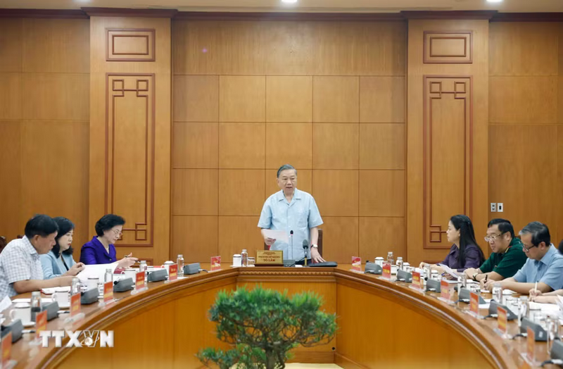 Tổng Bí thư, Chủ tịch nước Tô Lâm phát biểu. Ảnh: Thống Nhất/TTXVN