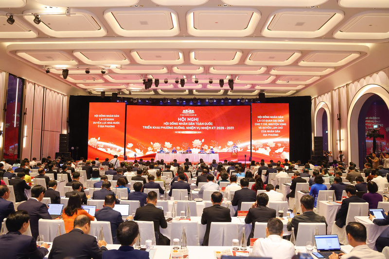 Hội nghị nhằm đánh giá hoạt động của HĐND các tỉnh, thành phố nhiệm kỳ 2021-2026; tình hình tổ chức và hoạt động những tháng đầu nhiệm kỳ 2026-2031; tăng cường sự chỉ đạo và trách nhiệm của Ủy ban Thường vụ Quốc hội trong công tác giám sát, hướng dẫn đối với hoạt động của HĐND. Ảnh: Văn Quốc