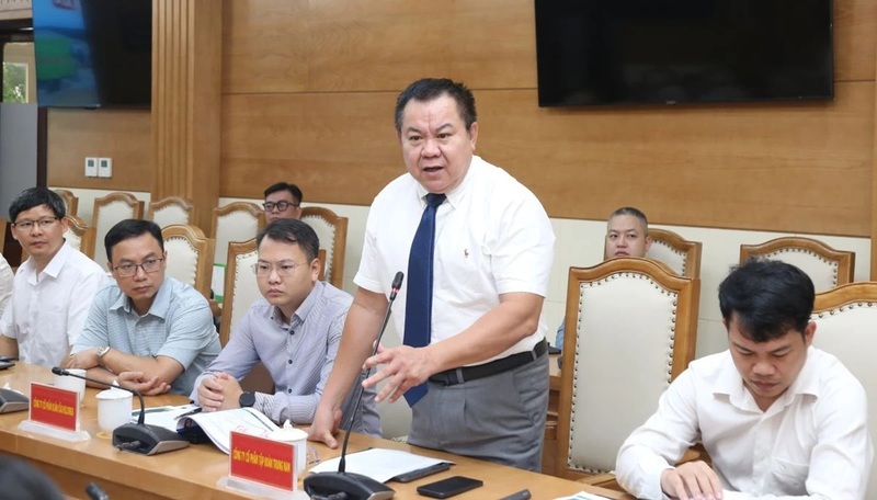 Đại diện nhà đầu tư phát biểu tại hội nghị. Ảnh: Phong Sắc