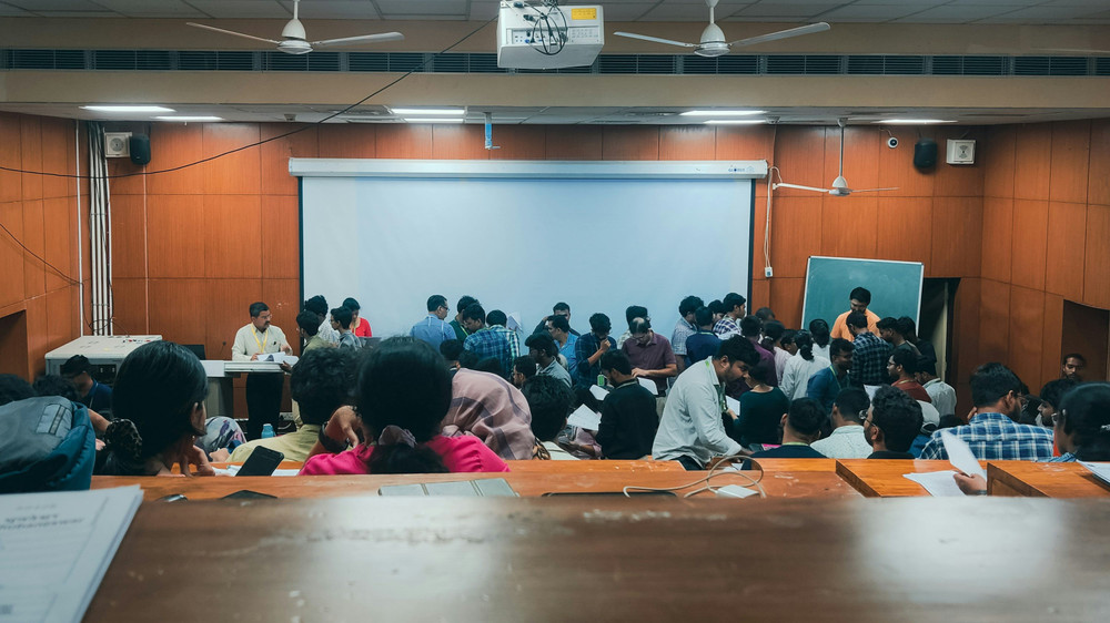 Một phòng học ở Ấn Độ. Ảnh: Unsplash