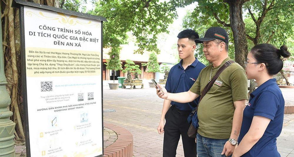 Đền An Xá (xã Hoàng Hoa Thám) được số hóa góp phần nâng cao trải nghiệm cho du khách. Ảnh: BHY huyn.jpg