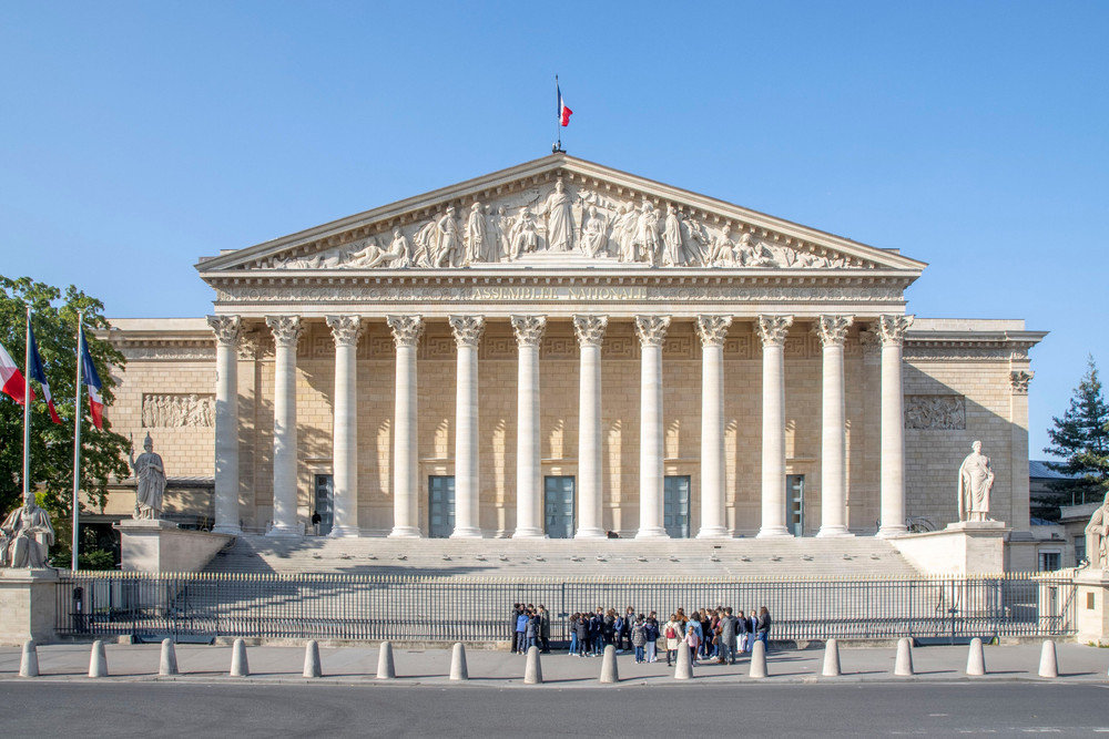 Toà nhà Quốc hội Pháp. Ảnh: CC/ZeusUpsistos facade-palais-bourbon-3.jpg
