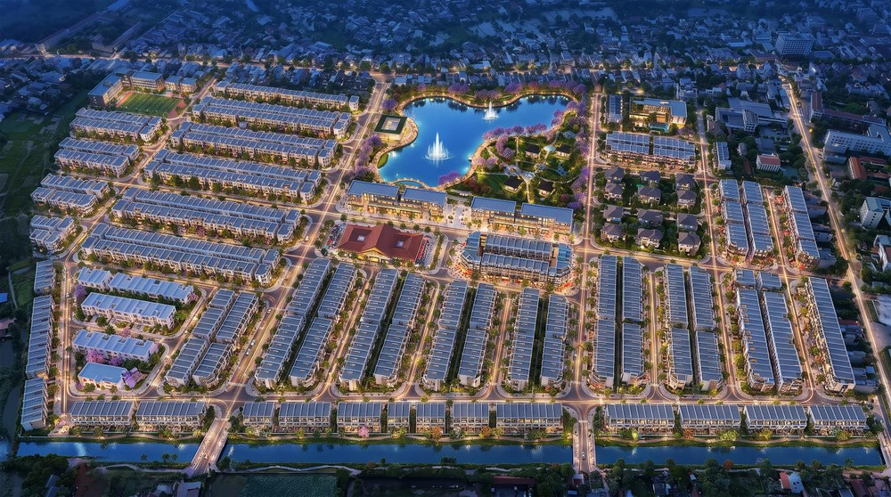 Toàn cảnh quy hoạch đồng bộ, hiện đại của Sao Mai Central Point về đêm. Toàn cảnh quy hoạch đồng bộ, hiện đại của Sao Mai Central Point về đêm.