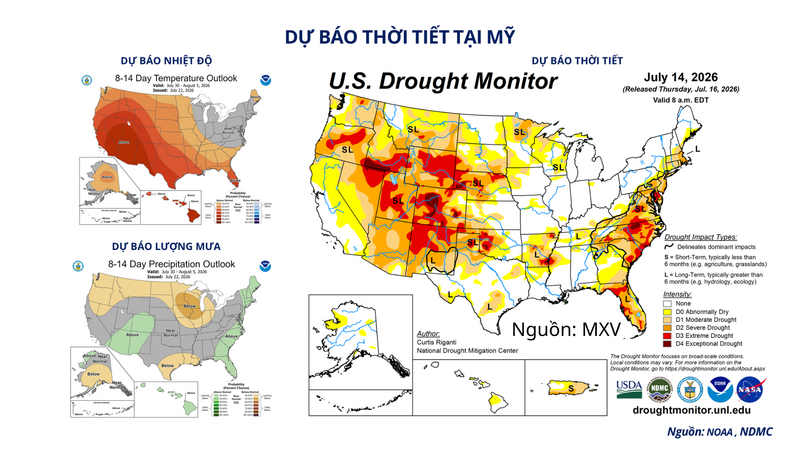 Dự báo thời tiết tại Mỹ