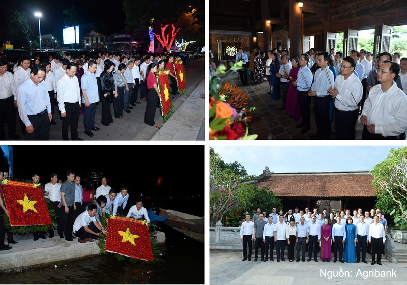 Lãnh đạo Agribank tham gia chương trình về nguồn cùng Đoàn công tác NHNN tại tỉnh Quảng Trị, Hà Tĩnh và Nghệ An.