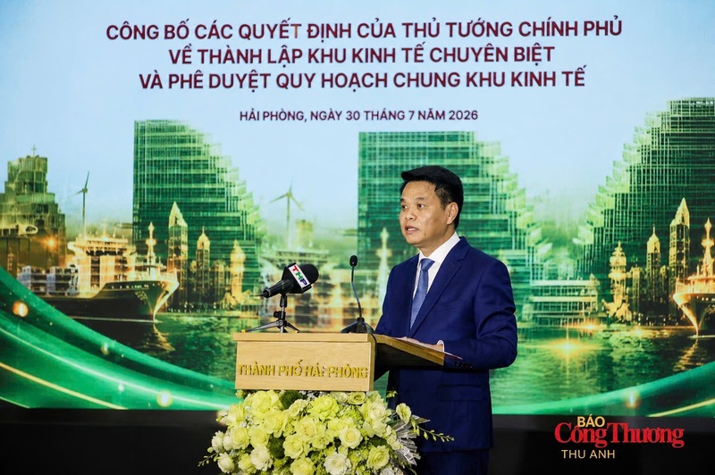 Bí Thư Thành ủy Hải Phòng Lê Ngọc Châu phát biểu tại sự kiện.
