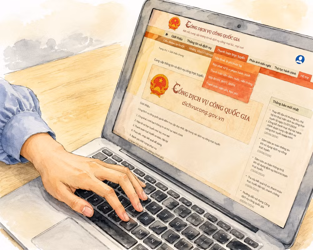Ngân hàng Nhà nước đề xuất cắt giảm một số thủ tục hành chính. Ảnh: AI. dich-vu-cong-du-lieu-dien-tu.png