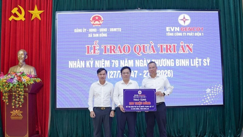 EVNGENCO1 triển khai nhiều hoạt động tri ân nhân kỷ niệm 79 năm Ngày Thương binh-Liệt sĩ, đồng thời thực hiện các chương trình an sinh xã hội tại nhiều địa phương. Ảnh: GENCO1 EVNGENCO1 triển khai nhiều hoạt động tri ân nhân kỷ niệm 79 năm Ngày Thương binh-Liệt sĩ, đồng thời thực hiện các chương trình an sinh xã hội tại nhiều địa phương. Ảnh: GENCO1