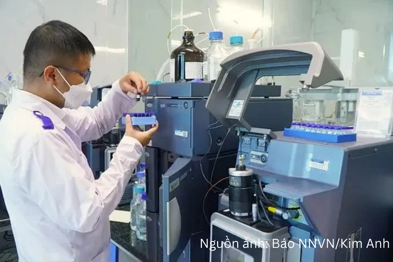 Một phòng kiểm nghiệm Vàng O trong sầu riêng.