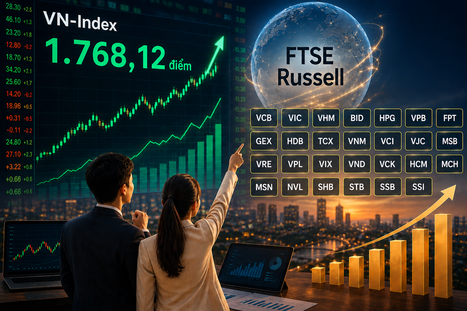 VN-Index phục hồi, dòng tiền đón kỳ vọng nâng hạng và thoái vốn
